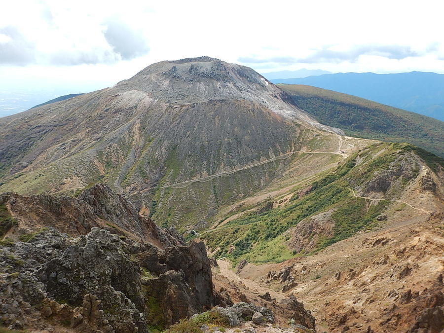 Mt. Chausu in the Nasu Mountain Range  viewed from Mt. Asahi