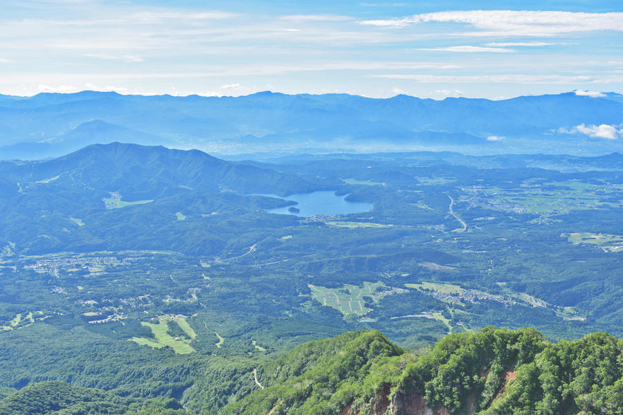 View from the peak of Mt. Myoko