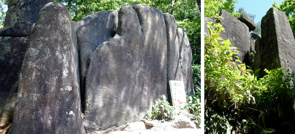 Gigantic stones of Mt. Ashitake