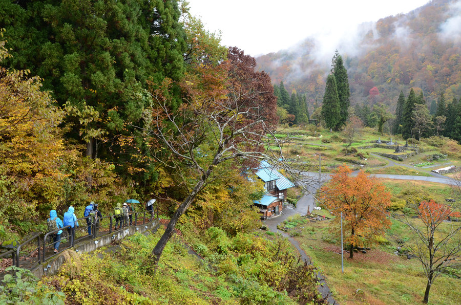 hike through a rural natural area, referred to as Satoyama in Japanese ( Photo by NPO Shin-etsu Trail Club ) 